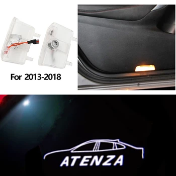 2 елемента Автомобилни Аксесоари LED Светлини Учтивост Проектор Светия Shadow Welcome Лампа За Mazda 6 GJ GL Atenza 2013 - 2015 2016 2017 2018